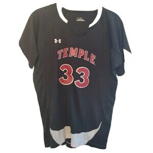 Under Armour Heatgear Womens Fan Apparel Jersey College Temple Owls #33 Medium